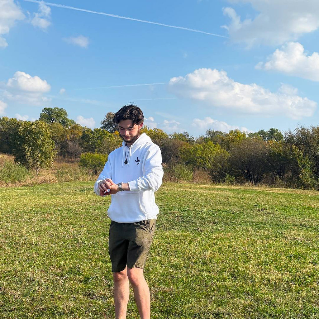 Crown Culture White Hoodie