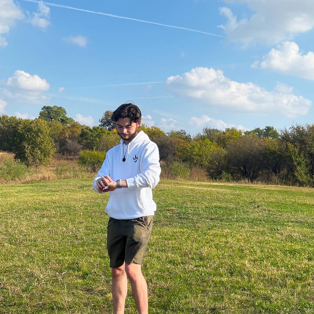 Crown Culture White Hoodie