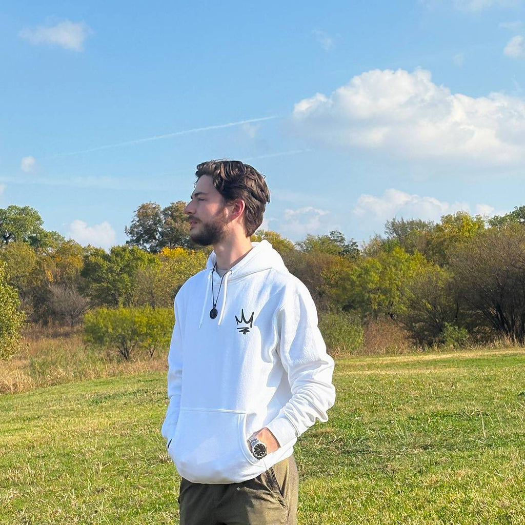 Crown Culture White Hoodie