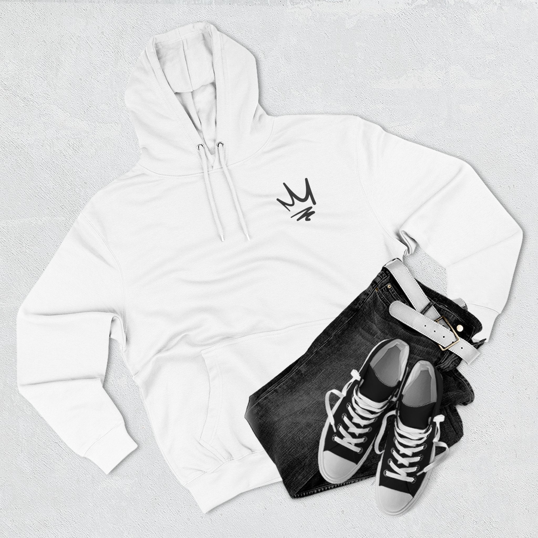 Crown Culture White Hoodie
