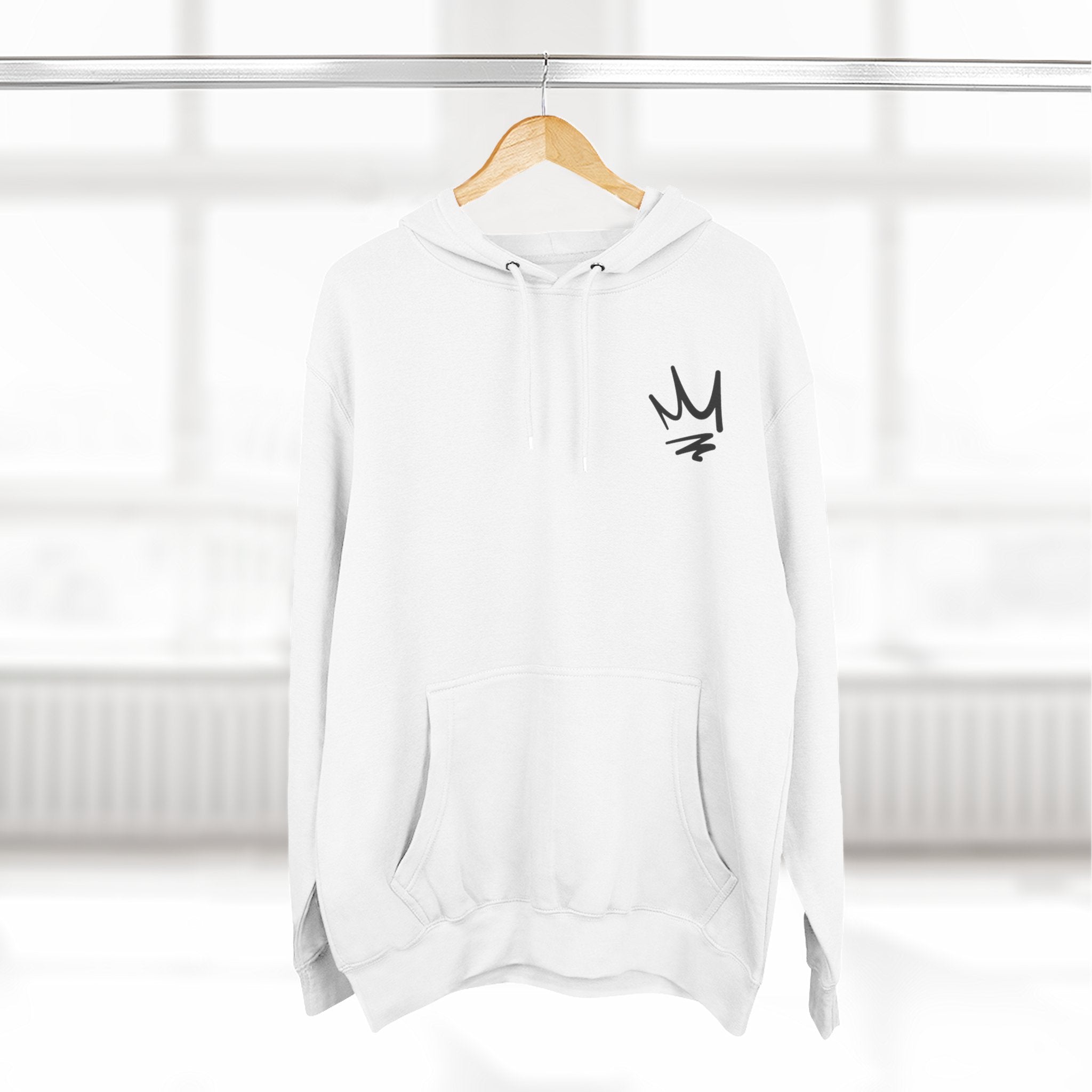 Crown Culture White Hoodie